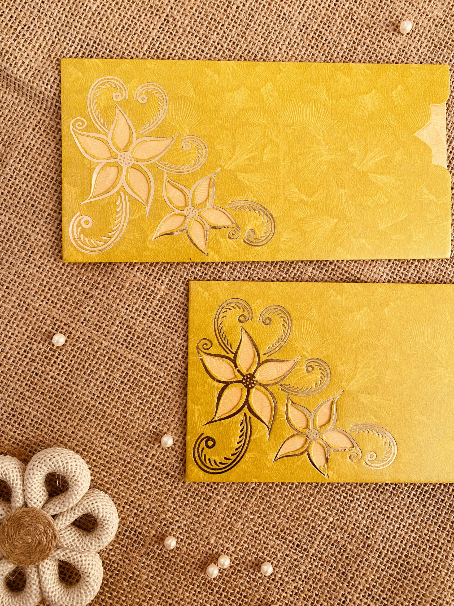 Sliding Shagun Envelope (5 Pcs)<br><br>Design: EN030