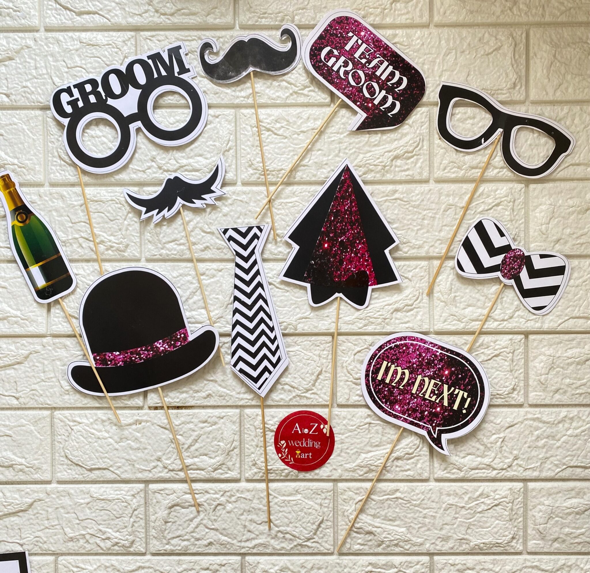 Groom's Party Photo Props <br><br>Design: PRP02