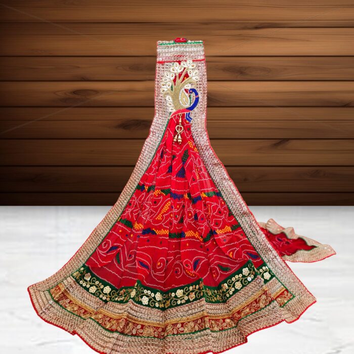 Peacock Brooch Chunri With Heavy Border | Pomcha | Piliya | Odhana<br><br>Design: DU031