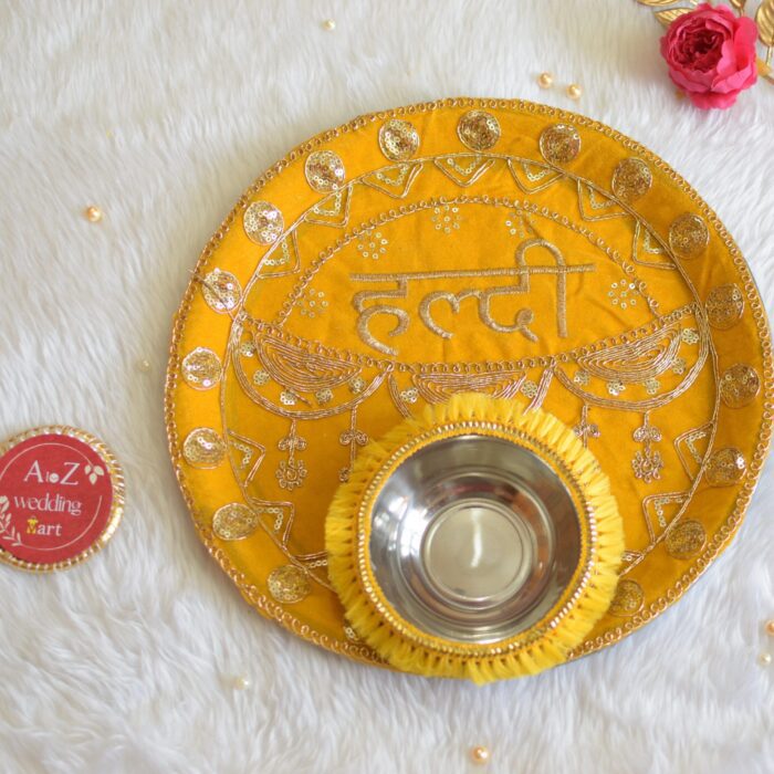 Plate For Haldi Ceremony