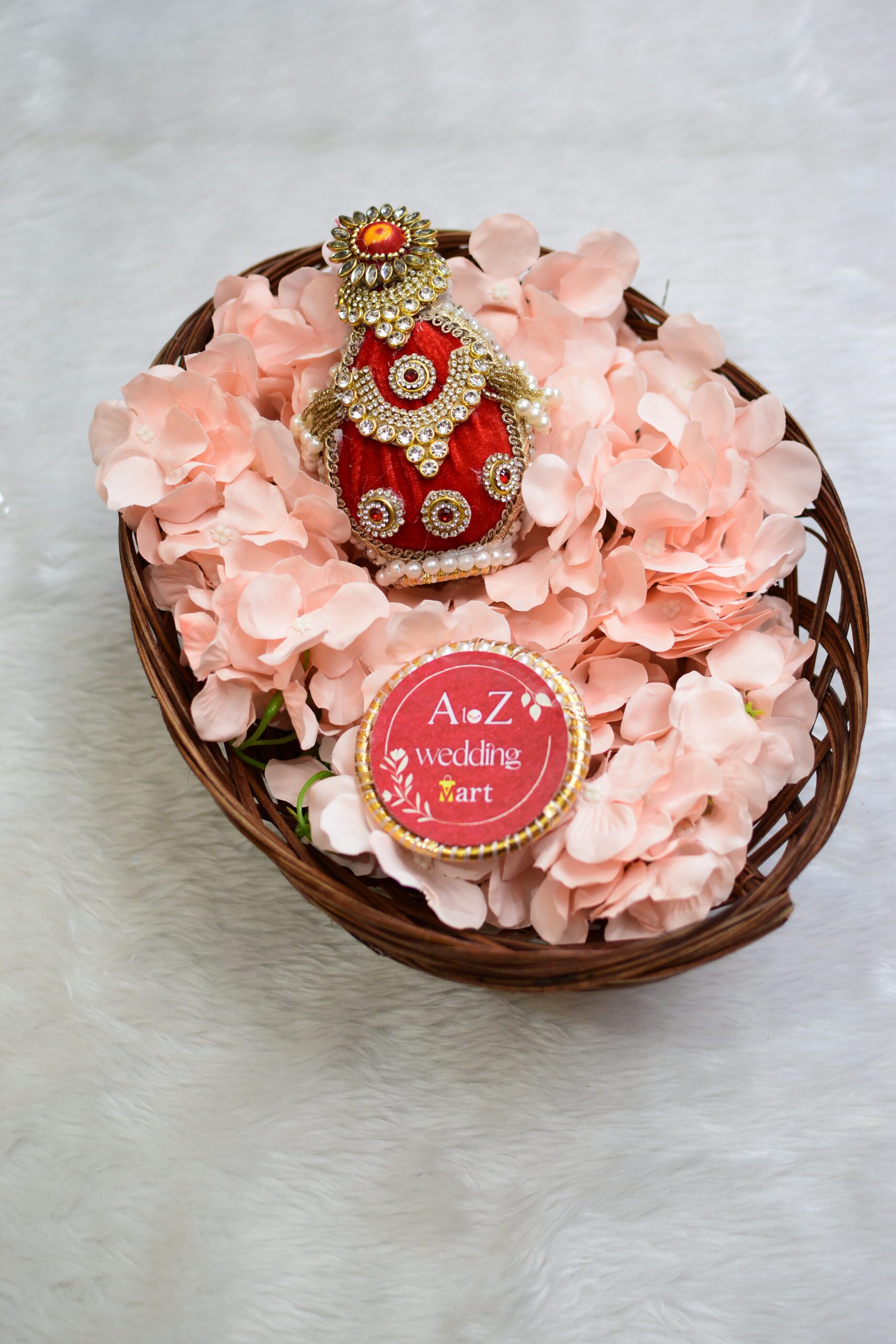 Decorated Nariyal For Shagun <br> Design : NAR09 - Image 3