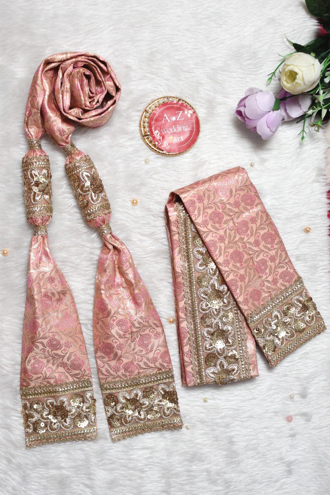 Designer Peach Gathjoda